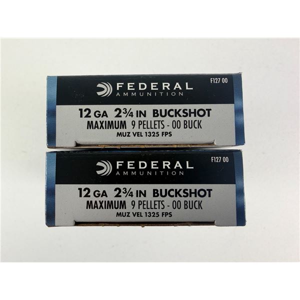 12 Gauge Federal 00 Buckshot x10 Shells NIB