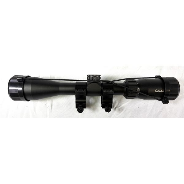Cabelas 3-9x40 Scope w/ Mounts - 22 MAG