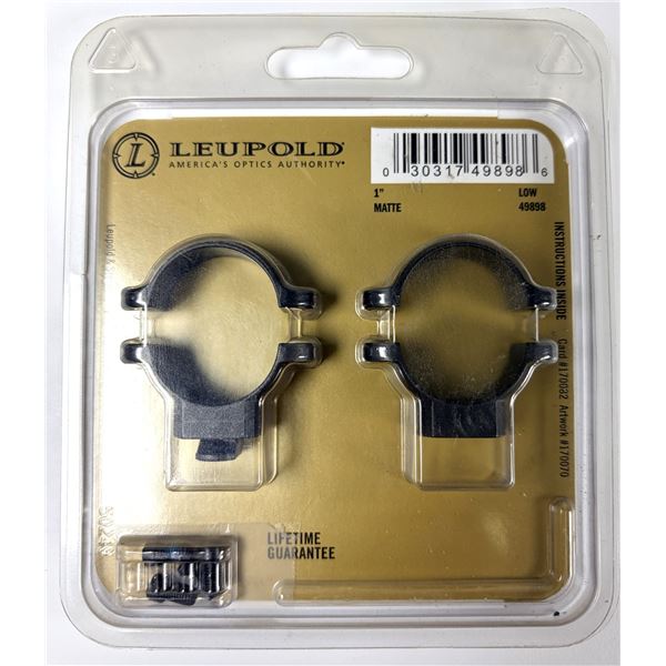 Leupold 1 Inch Matte Low Rings Scope RIngs NEW