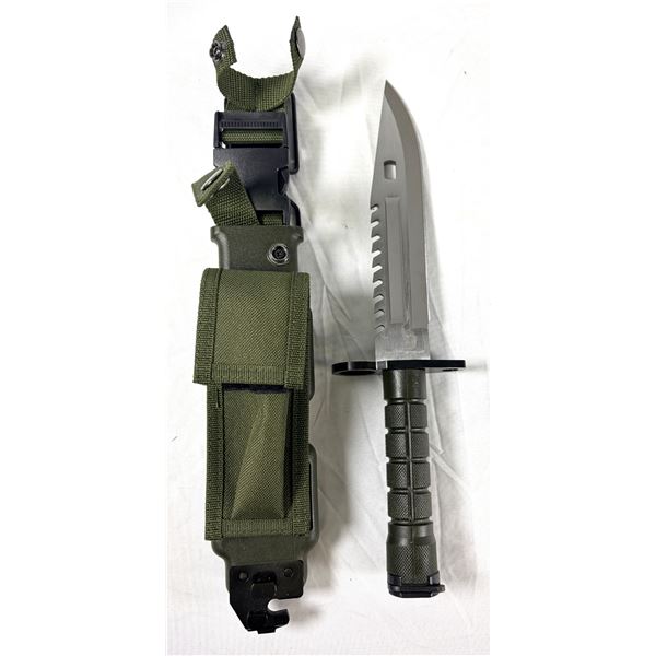 Rambo Style Combat Knife w/Hard TAC Sheath