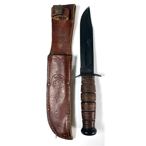KBAR USMC Combat Knife w/ Sheath