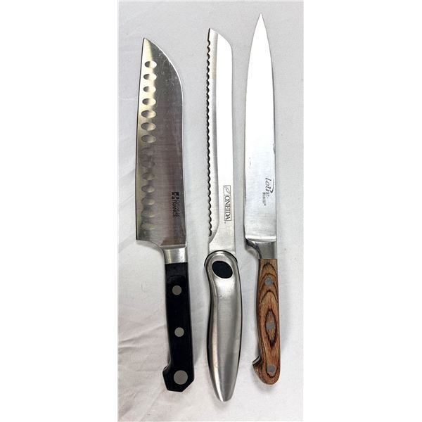 LOT of x3 Kitchen Knives - Oneida Sabatier