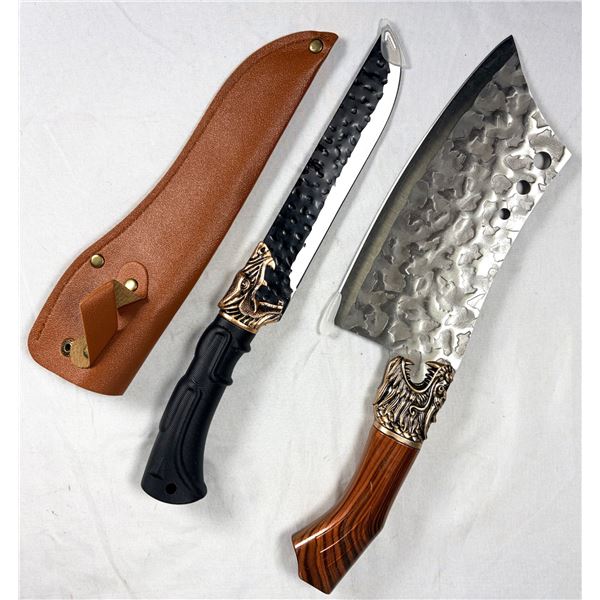 Fancy Dragon Knife & Cleaver LOT - New