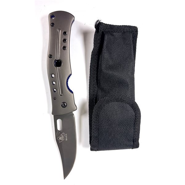 Buck Folding Knife w/ Sheath