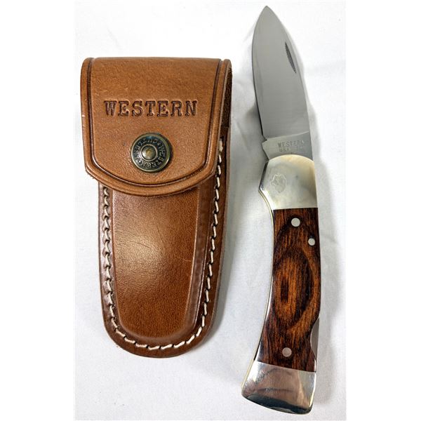 Western 532 Folding Knife w/ Sheath