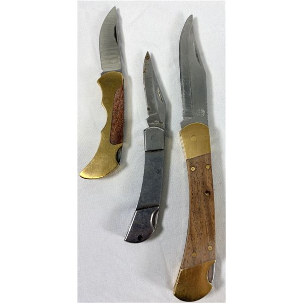 x3 Folding Knives LOT