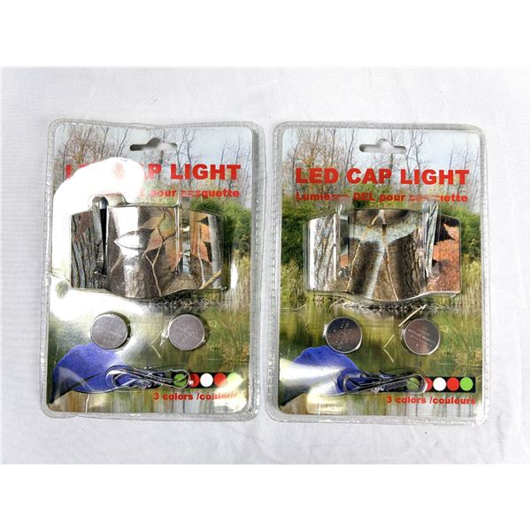 x2 LED Cap Lights NEW