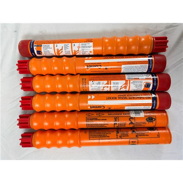 Marine Rocket Signal Flares x6 PACK