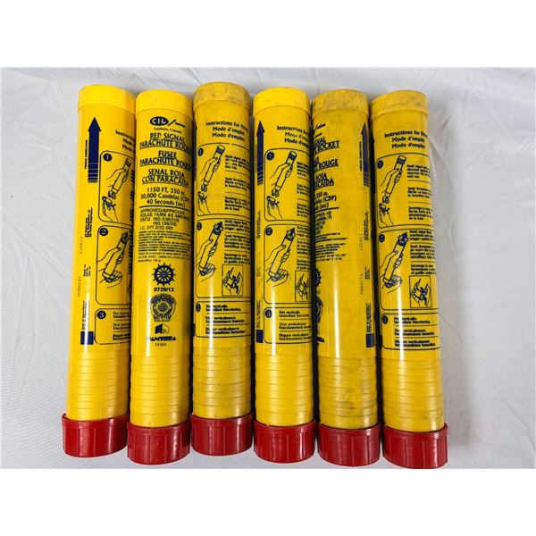 Marine Rocket Signal Flares x6 PACK