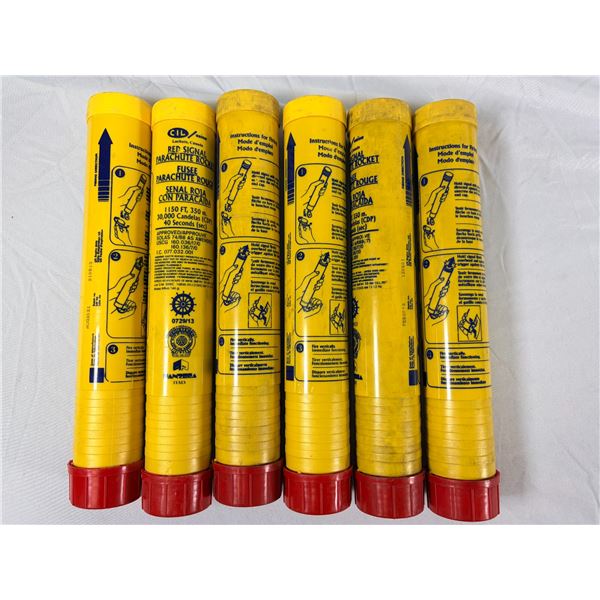 Marine Rocket Signal Flares x6 PACK