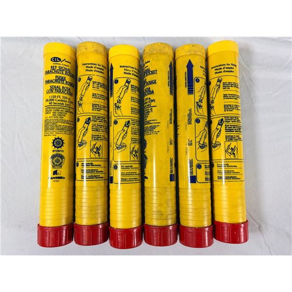 Marine Rocket Signal Flares x6 PACK