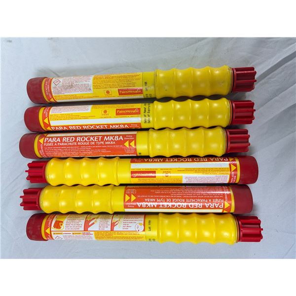 Marine Rocket Signal Flares x6 PACK