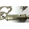 Image 2 : Vintage Police Whistle w/ Chain