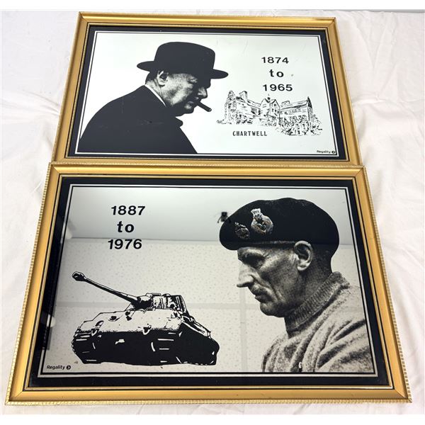 Churchill & Monty Memorial Framed Mirrors