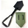 Image 1 : Folding Military Shovel w/ Alice Clip Pouch