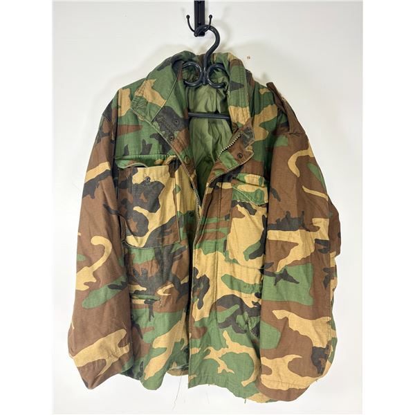 US Army M65 Camo Jacket - Large Short