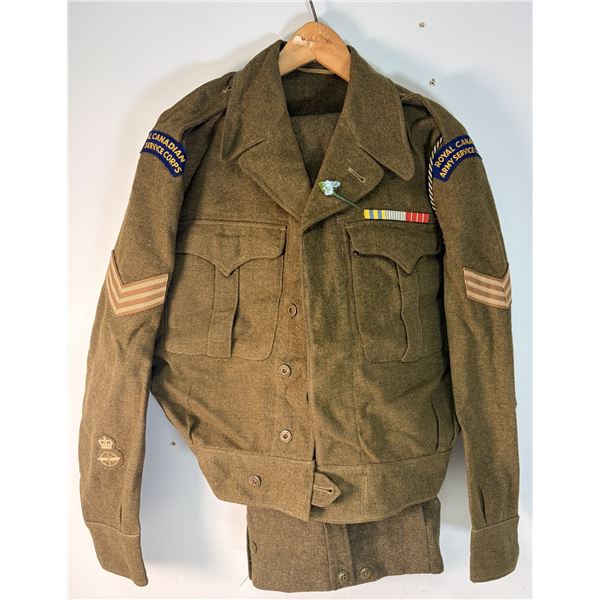 Canadian Army WOOL Jacket w/ Pants 1965 - Size Small