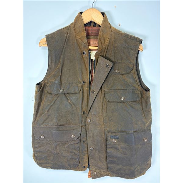 Outback Trading Oilskin Waterproof Vest - Small