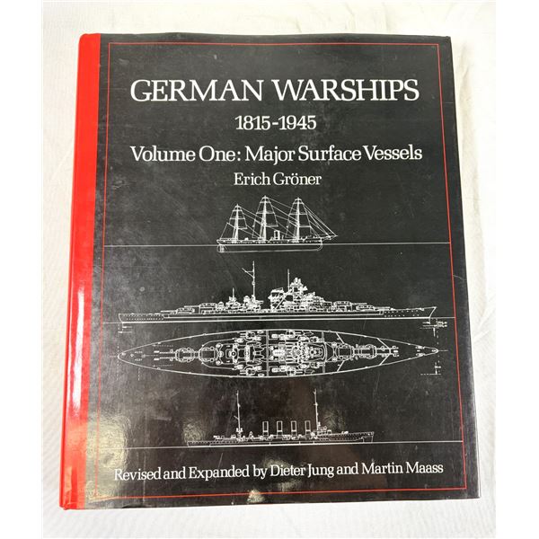 German Warships 1815-1945 History Hardcover Book