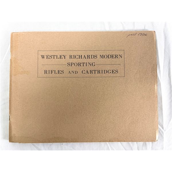 Westley Richards Modern Sporting Rilfes & Cartridges Catalog