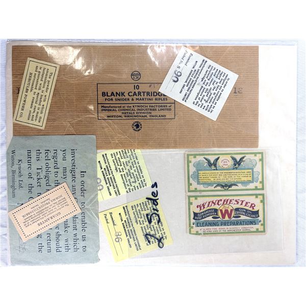 Mixed Firearms Papers LOT - Winchester