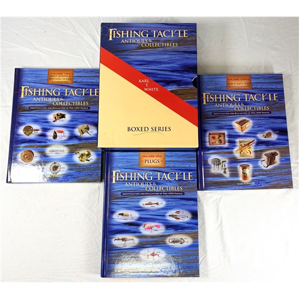 Karl White Fishing Tackle Hardcover Book Collection x3