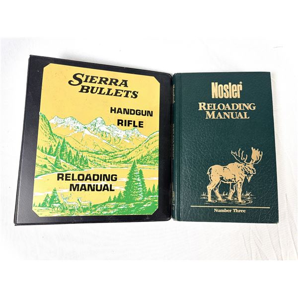 Nosler & Seirra Reloading Guidebooks x2