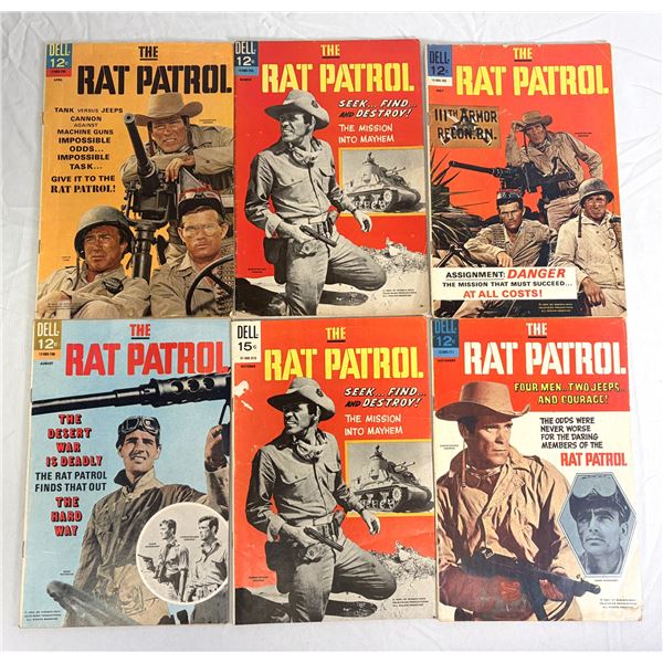 x6 Rat Patrol Comics LOT - 1967