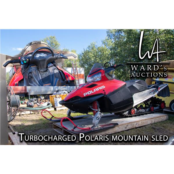Turbocharged Polaris mountain sled PROMO