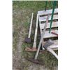 Image 3 : Free standing weather vane windmill, fence stretcher, sledge hammer, axe etc