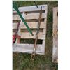 Image 5 : Free standing weather vane windmill, fence stretcher, sledge hammer, axe etc