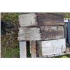 Image 2 : Four shop made wooden vehicle ramps and two blocks