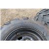 Image 3 : Four ATV tires on rims. Three are matching. See photos for makes and sizes