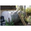 Image 2 : Galvanized fuel tank and stand. Most recently used for collecting and storing used oil