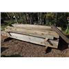 Image 1 : Six large treated timbers, 12" x 12" x 144" plus two that have been compromised