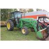 Image 5 : John Deere 2950 tractor with one 148 loader, fitted with grapple attached to bucket, run and operati
