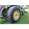 Image 12 : John Deere 4020 tractor, fitted with cab. and 158 loader with bucket. Showing 7966.7 hours. Running 
