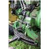 Image 15 : John Deere 4020 tractor, fitted with cab. and 158 loader with bucket. Showing 7966.7 hours. Running 