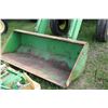 Image 2 : John Deere 4020 tractor, fitted with cab. and 158 loader with bucket. Showing 7966.7 hours. Running 