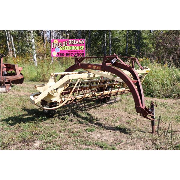 New Holland 56 Rolabar rake. Serial no. 56335