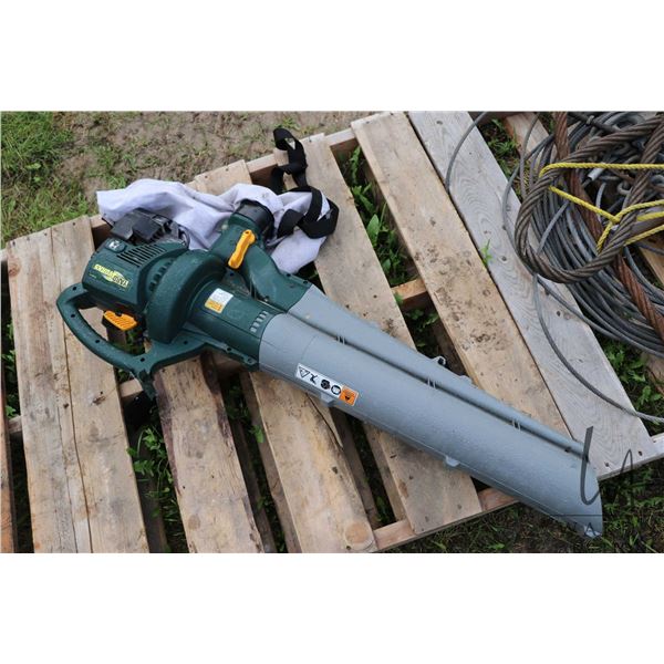Yard Works gas powered blower/ vacuum, not tested