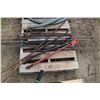 Image 1 : Selection of assorted steel including rebar, ratchet handles, king pin hooks etc.