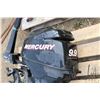 Image 3 : Mercury 9.9 hp 4 stroke outboard motor, note: mounted bracket broken, engine turns over freely. Also