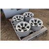 Image 1 : Set of four, 5 bolt mag rims, fitment unknown