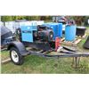 Image 1 : Bob Cat 225G 8000 watt generator- AC/DC welder combo. mounted on single axle trailer, not tested