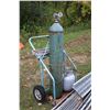 Image 1 : Oxy/ Propane torch set with gauges, hoses and cart