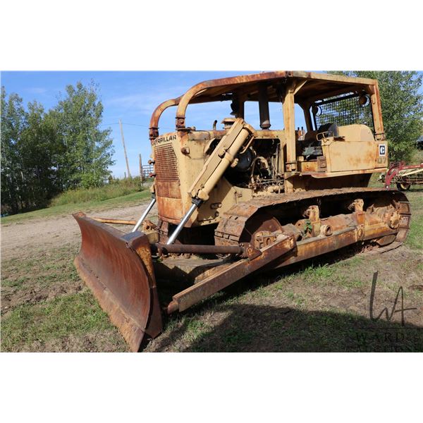 Vintage Caterpillar D7 bulldozer, not working but appears complete. Vin no. NWC6707 (?)