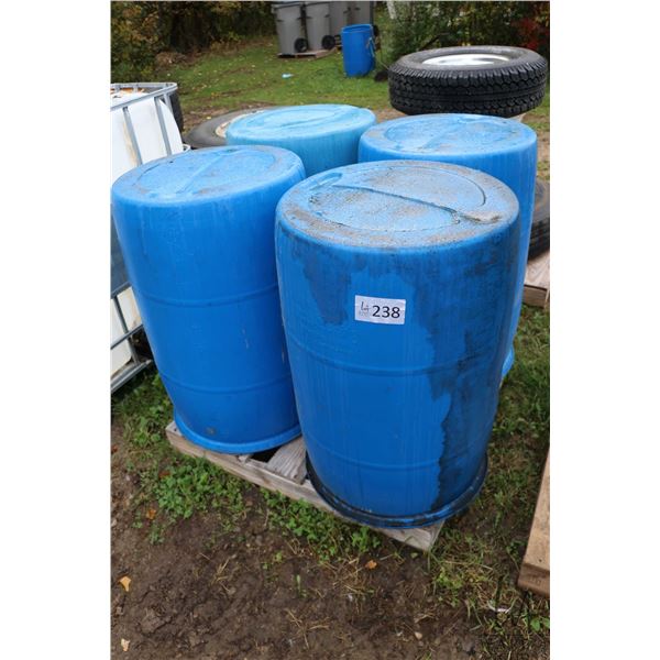Four rain barrels