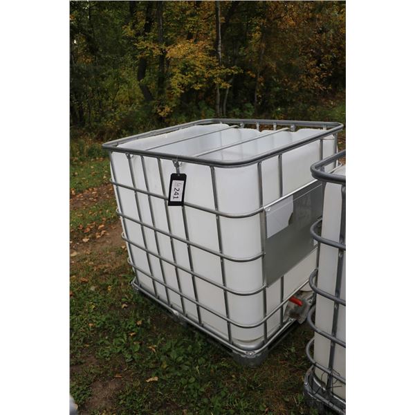 IBC tote with top cut off