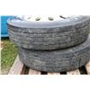 Image 7 : Pair of Alcoa alloy 22.5" rims, note: tires worn